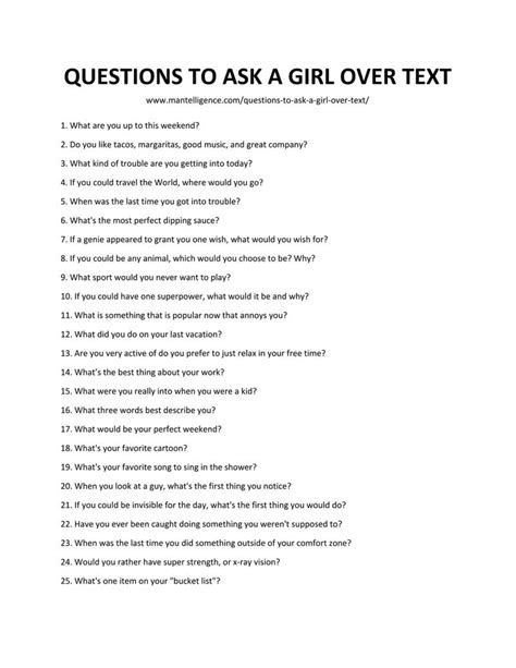 150 Questions to Ask a Girl You Like (over Text / in RL)